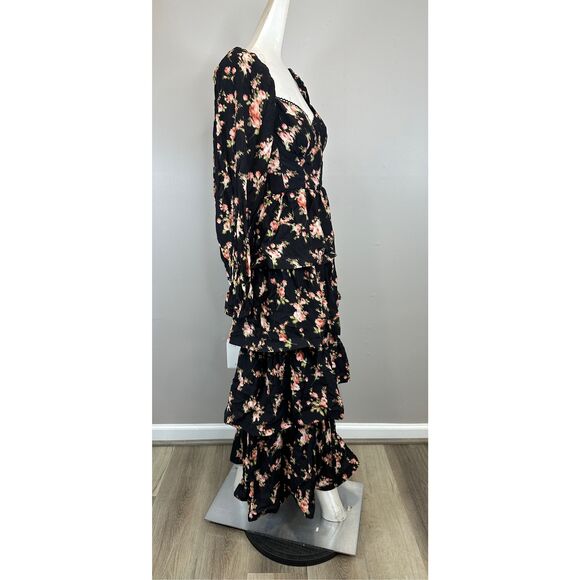 ASTR THE LABEL Aumie Tiered Floral Maxi Dress SIZE M $208 - Picture 10 of 11